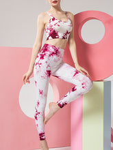 Load image into Gallery viewer, Fashion Casual Tie-dye Printed Yoga Sports Suit