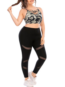 Plus Size Yoga Exercise Tight Fitness Suit