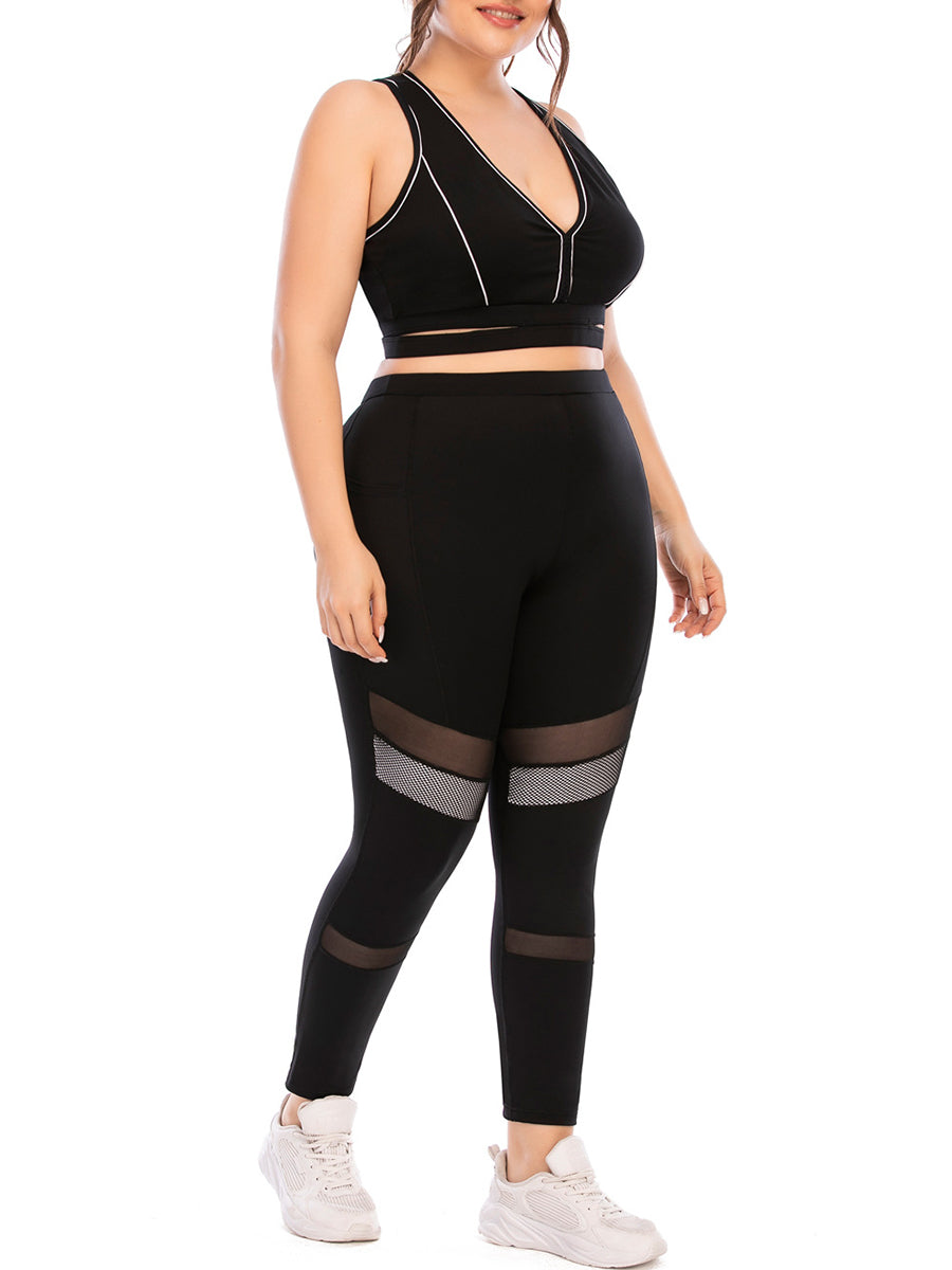 Plus Size Yoga Fitness Sports Suit