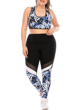 Load image into Gallery viewer, Plus Size Fitness Yoga Bra Sports Suit