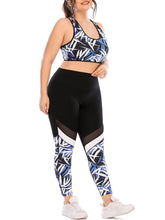 Load image into Gallery viewer, Plus Size Fitness Yoga Bra Sports Suit