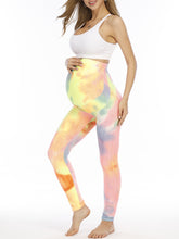 Load image into Gallery viewer, Pregnant Women Tie-dye Sports Belly Lift Yoga Pants