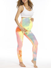 Load image into Gallery viewer, Pregnant Women Tie-dye Sports Belly Lift Yoga Pants