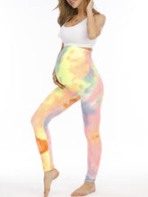 Load image into Gallery viewer, Pregnant Women Tie-dye Sports Belly Lift Yoga Pants