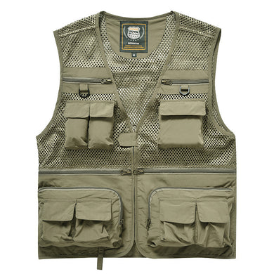 Spring And Summer Outdoor Multi-Pocket Climbing Vest