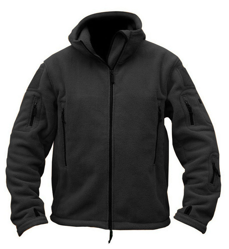 Outdoor Winter Tactical Fleece Double-Sided Windproof Jacket