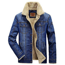 Load image into Gallery viewer, Autumn And Winter Casual Plus Cashmere Denim Jacket