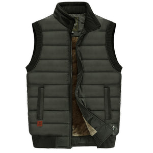 Men'S Velvet Thickened Youth Outdoor Vest