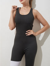 Load image into Gallery viewer, Sports Color Matching Sexy Backless Fitness Yoga Jumpsuit