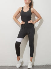 Load image into Gallery viewer, Sports Color Matching Sexy Backless Fitness Yoga Jumpsuit