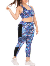 Load image into Gallery viewer, Plus Size Yoga Sports Bra Fitness Suit