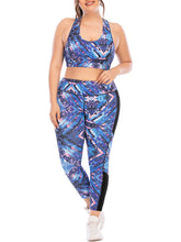 Load image into Gallery viewer, Plus Size Yoga Sports Bra Fitness Suit