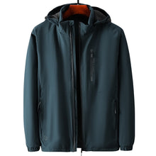 Load image into Gallery viewer, Men&#39;S Sports Outdoor Plus Velvet Waterproof Hooded Jacket