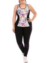 Load image into Gallery viewer, Fitness Suit Plus Size Yoga Wear Tight Sports Bra