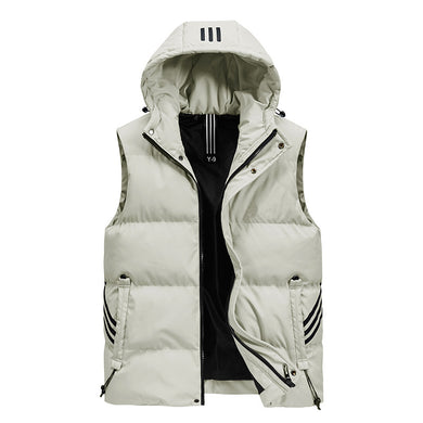 Men'S Fashion Hooded Waistcoat Down Cotton Jacket