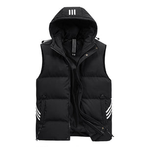 Men'S Fashion Hooded Waistcoat Down Cotton Jacket