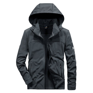 Men'S Outdoor Plus Fleece Warm Windproof And Rainproof Jacket