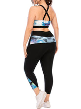 Load image into Gallery viewer, Plus Size Yoga Wear Tight Bra Sports Two-piece Suit