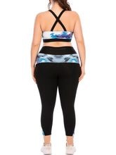 Load image into Gallery viewer, Plus Size Yoga Wear Tight Bra Sports Two-piece Suit