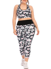 Load image into Gallery viewer, Plus Size Yoga Clothes Printed Fitness Sports Suit