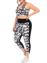 Load image into Gallery viewer, Plus Size Yoga Clothes Printed Fitness Sports Suit