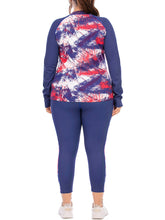 Load image into Gallery viewer, Fashion Printed Sports Long-sleeved Top Plus Size Yoga Suit