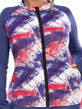 Load image into Gallery viewer, Fashion Printed Sports Long-sleeved Top Plus Size Yoga Suit