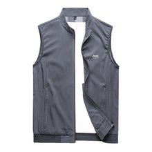 Load image into Gallery viewer, Men&#39;S Summer Fashion Striped Stand Collar Outdoor Casual Vest