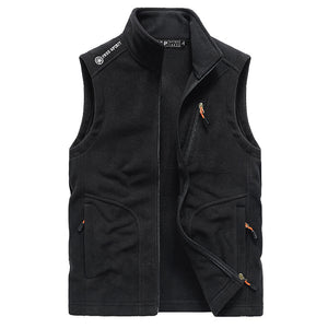 Men'S Spring And Autumn Sleeveless Fleece Outdoor Sports Vest