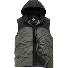 Load image into Gallery viewer, Men&#39;S Stitching Plus Velvet Multi-Pocket Travel Vest