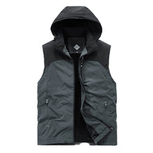 Load image into Gallery viewer, Men&#39;S Stitching Plus Velvet Multi-Pocket Travel Vest