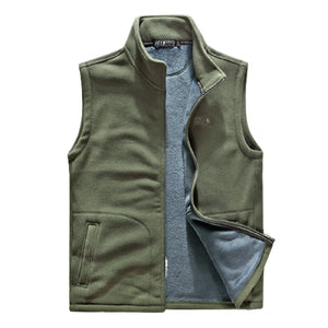 Men'S Spring And Autumn Sleeveless Fleece Outdoor Sports Vest