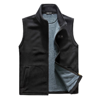 Men'S Spring And Autumn Sleeveless Fleece Outdoor Sports Vest