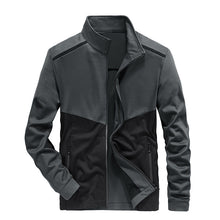 Load image into Gallery viewer, Men&#39;S Youth Stand Collar Color Block Casual Sports Jacket