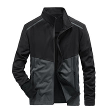 Load image into Gallery viewer, Men&#39;S Youth Stand Collar Color Block Casual Sports Jacket