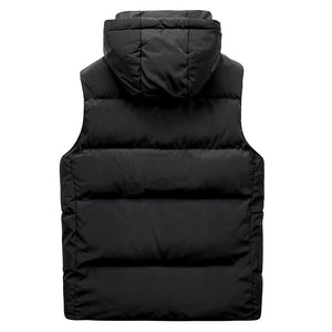 Men'S Autumn And Winter Warm And Comfortable Fashion Hooded Vest