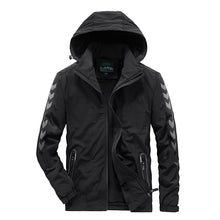 Load image into Gallery viewer, Autumn And Winter Men&#39;S Plush Thick Hooded Multi-Pocket Jacket