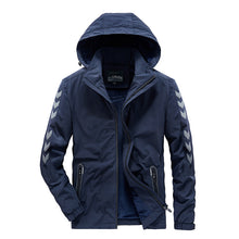 Load image into Gallery viewer, Autumn And Winter Men&#39;S Plush Thick Hooded Multi-Pocket Jacket