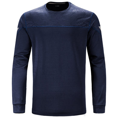 Men'S Running Tight High Elastic Breathable Long Sleeve Sports T-Shirt