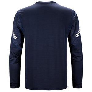 Men'S Running Tight High Elastic Breathable Long Sleeve Sports T-Shirt