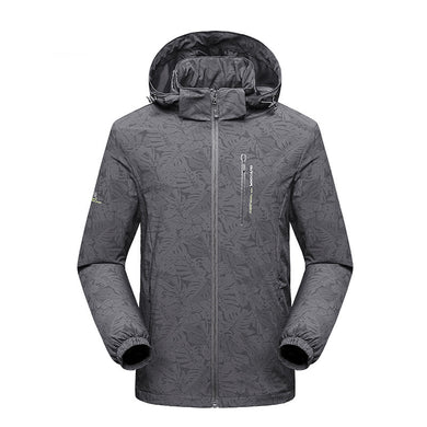 Outdoor Printed Men'S Waterproof, Windproof And Wear-Resistant Jacket