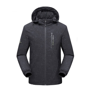 Outdoor Printed Men'S Waterproof, Windproof And Wear-Resistant Jacket