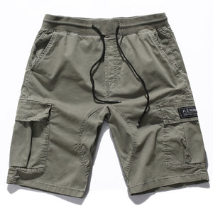 Summer Casual Men'S Cotton Loose Multi-Pocket Shorts