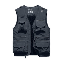 Load image into Gallery viewer, Men&#39;S Spring And Autumn Plus Velvet Outdoor Youth Multi-Pocket Vest