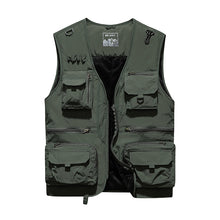 Load image into Gallery viewer, Men&#39;S Spring And Autumn Plus Velvet Outdoor Youth Multi-Pocket Vest