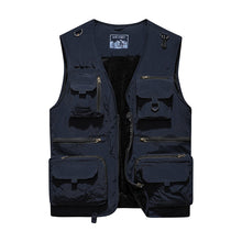 Load image into Gallery viewer, Men&#39;S Spring And Autumn Plus Velvet Outdoor Youth Multi-Pocket Vest