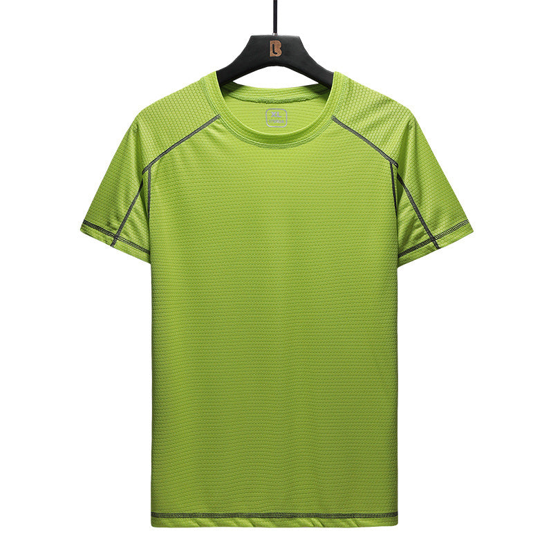 Men'S Summer Outdoor Large Size Loose Round Neck Sports T-Shirt