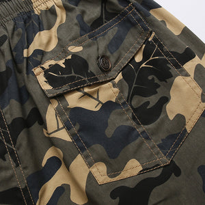 Summer Youth Men'S Camouflage Beach Five-Point Pants