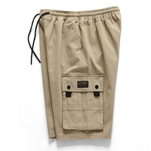 Load image into Gallery viewer, Summer Thin Pocket Tooling Loose Casual Five-Point Pants