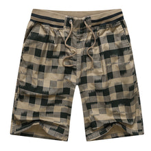 Load image into Gallery viewer, Men'S Fashion Youth Beach Plaid Cotton Shorts